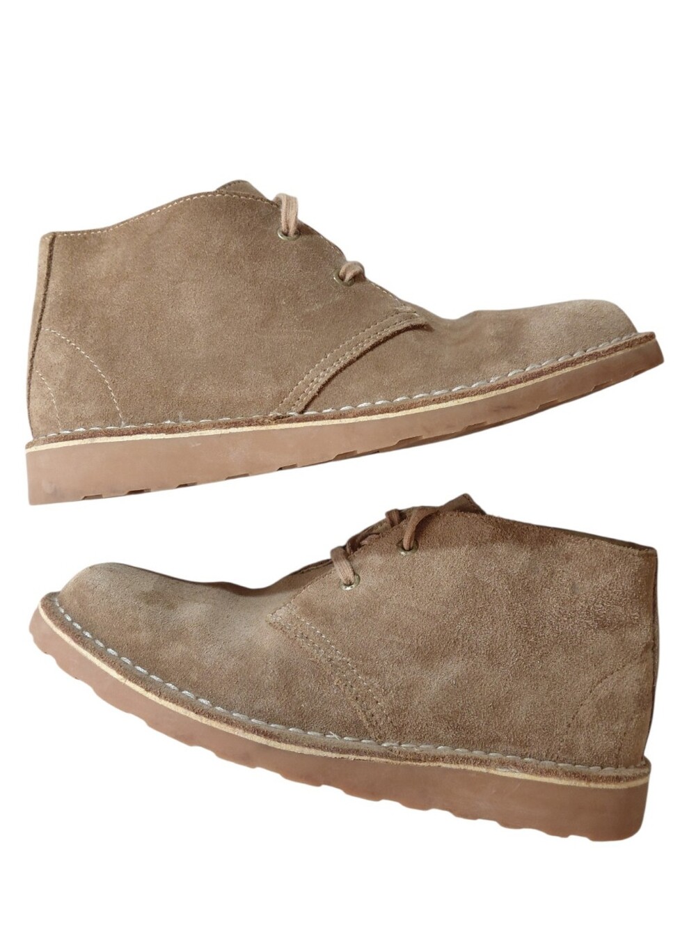L.L. Bean Women's Suede Ankle Booties Size 9.5 Tan Chukka Boots